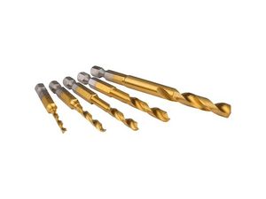 JOGO DE BROCAS HSS TITÂNIO 3 A 8MM COM 5 PEÇAS B-57308 MAKITA