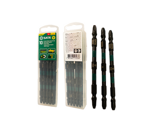 JOGO DE BITS DE IMPACTO PHILLIPS 3" 110MM COM 10 PEÇAS ST59813 SATA
