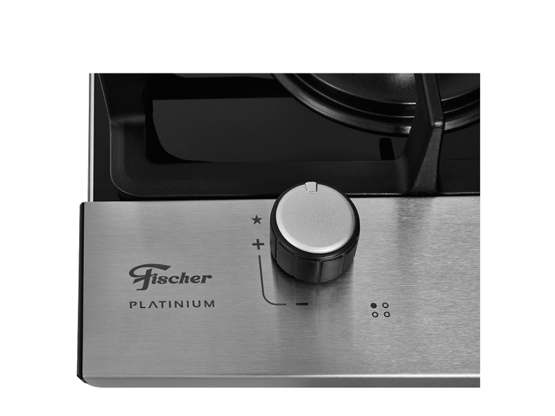 FOGÃO COOKTOP 4Q PLATINIUM GAS VD PT 33800-92121 BIVOLT FISCHER
