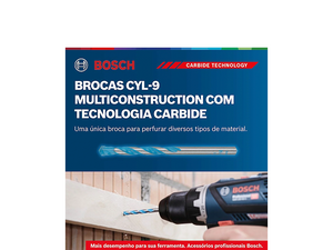 JOGO DE BROCAS MULTIMATERIAL CYL-9 COM 7 PEÇAS 2607010543 BOSCH