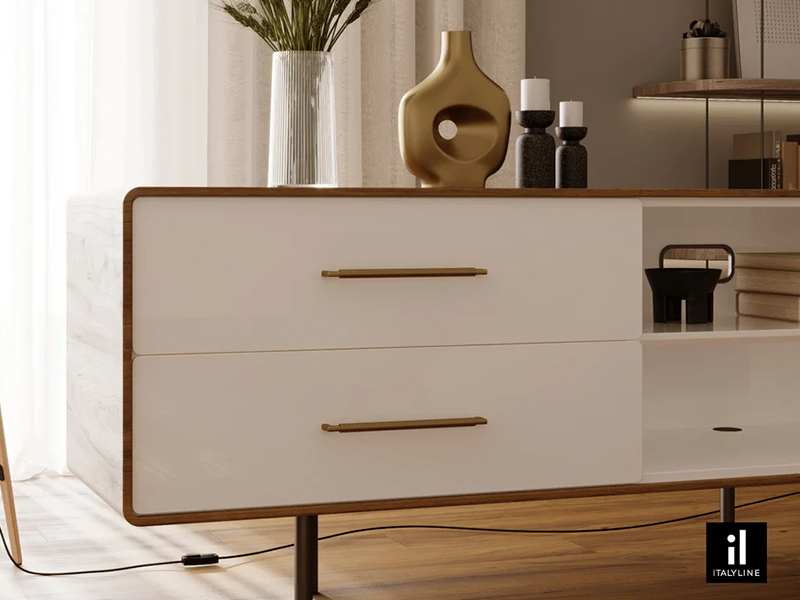 PUXADOR ZIGRINATO IL1780 PRETO 128MM ITALY LINE