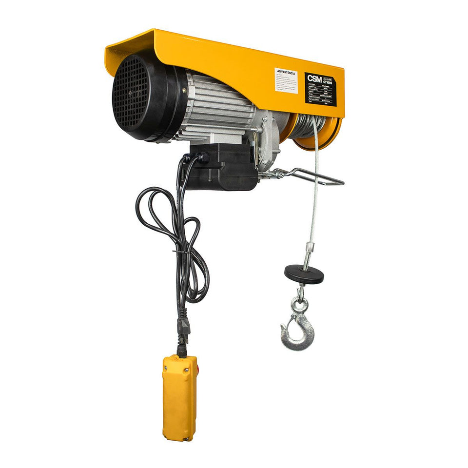GUINCHO DE COLUNA ELÉTRICO TEC 500/1000KG MONOFÁSICO SEM CAÇAMBA CSM