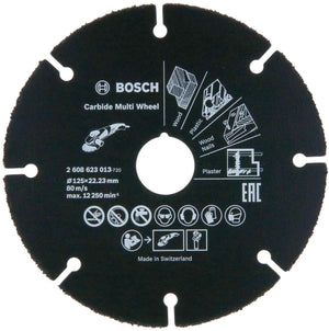 DISCO DE CORTE MULTIMATERIAL PARA ESMERILHADEIRA 125MM 2608623013 BOSCH