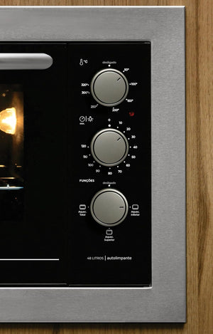 FORNO ELÉTRICO DE EMBUTIR FISCHER FIT LINE 48L 220V 34493(95486)