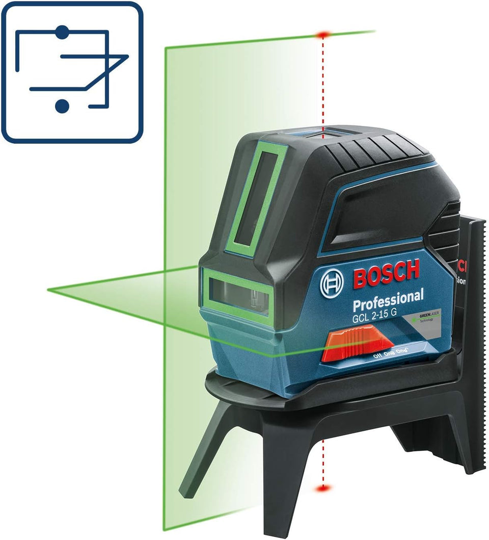 NIVEL A LASER VERDE 12MM COM SUPORTE ARTICULADO GLL 2-12G 0601063VD0 BOSCH