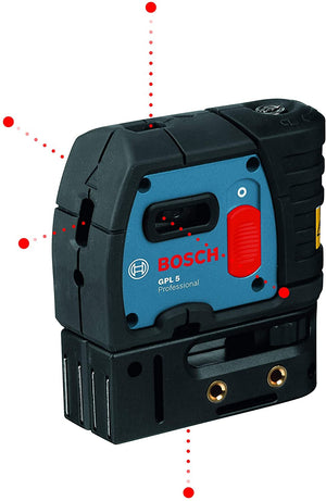 NIVELADOR A LASER 30 METROS DE 5 PONTOS PROFISSIONAL GPL5 BOSCH