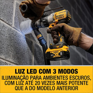 PARAFUSADEIRA/FURADEIRA IMPACTO A BATERIA 20V MAX LI-ION DCD996B 95NM 1/2 POL. BRUSHLESS SEM BATERIA DEWALT