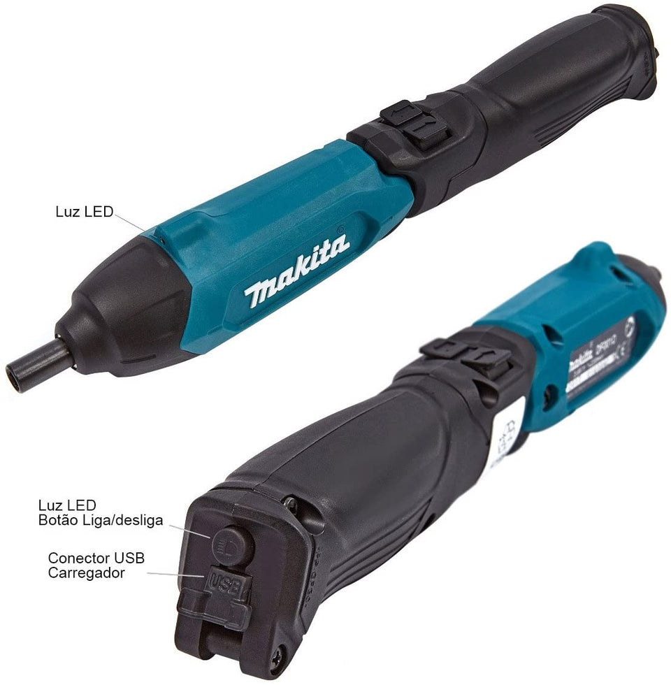 PARAFUSADEIRA DOBRÁVEL 3.6V BIVOLT DF001DW MAKITA