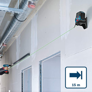 NIVEL A LASER VERDE 12MM COM SUPORTE ARTICULADO GLL 2-12G 0601063VD0 BOSCH