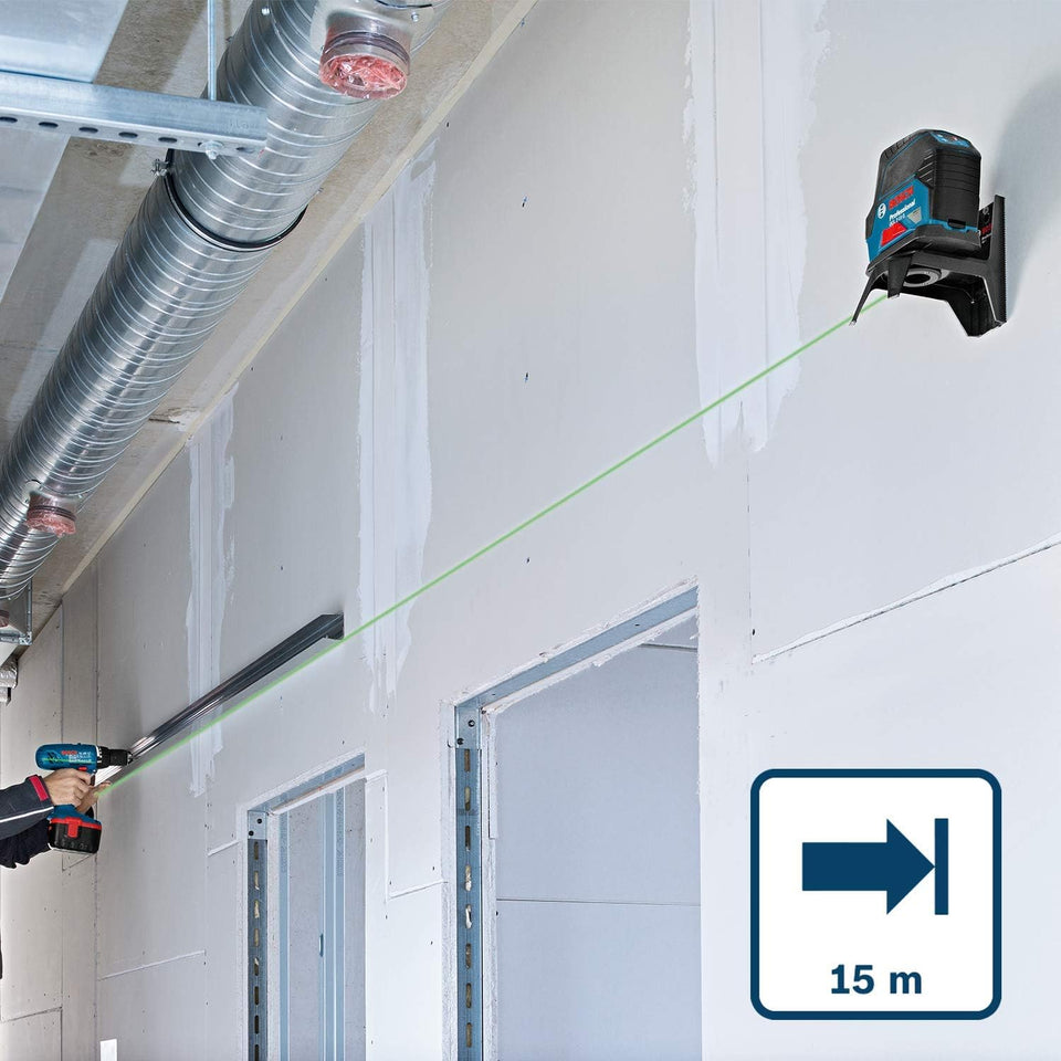 NIVEL A LASER VERDE 12MM COM SUPORTE ARTICULADO GLL 2-12G 0601063VD0 BOSCH