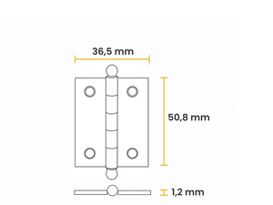 DOBRADIÇA 2" FANT 621509 UNIÃO MUNDIAL