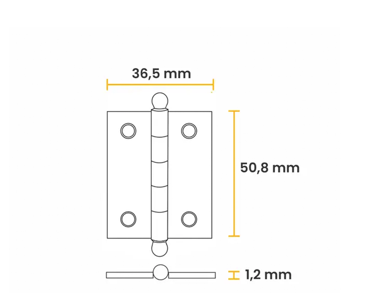 DOBRADIÇA 2" FANT 621509 UNIÃO MUNDIAL