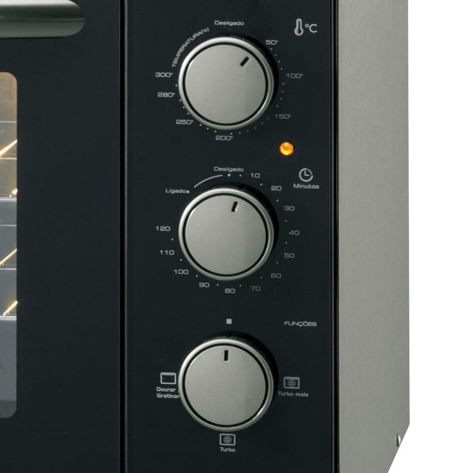 FORNO ELÉTRICO TURBO 2.4 NEW DE BANCADA 48L 26573(58032) 220V FISCHER