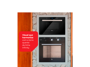 FORNO MICRO-ONDAS DE EMBUTIR 25 LITROS INOX 39070(108541) FISCHER