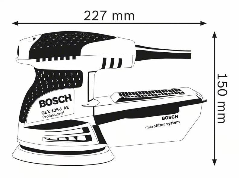 LIXADEIRA EXCÊNTRICA GEX 125-1 AE 250W 06013875E0 220V BOSCH