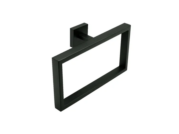 PORTA TOALHA ARGOLA ETERNA INOX PRETO 220MM 17496 ITALY LINE
