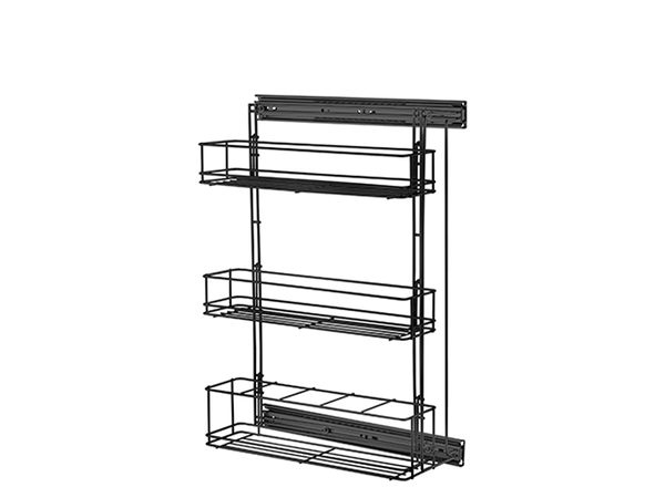 PORTA GARRAFAS/LATAS TRIPLO LATERAL PRETO 0181 SCHMITT