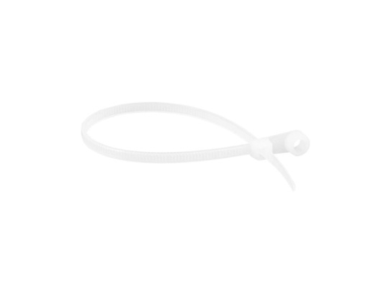 ABRAÇADEIRA DE NYLON BRANCA P/PARAFUSO 200X3,6 COM 100 PEÇAS 2815200036 VONDER