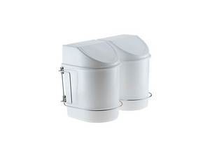 LIXEIRA DESLIZANTE DUPLA CESTO 12L BRANCO 2036 SCHMITT