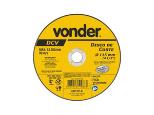 DISCO DE CORTE 4.1/2" 115M 1240412100 VONDER
