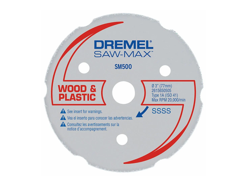 DISCO DE CORTE SAW MAX MADEIRA/PLÁSTICO 2615S500JB DREMEL