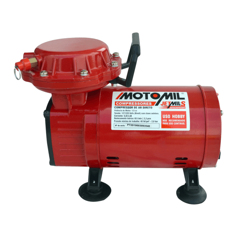 COMPRESSOR DE DIAFRAGMA AR DIRETO JETMAIS 1/3HP 38411.2 MOTOMIL