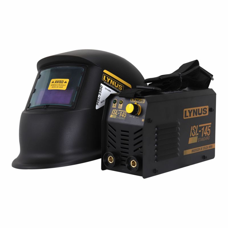 INVERSOR DE SOLDA MMA/TIG KISL-145 100A 220V COM MÁSCARA 16640.9 LYNUS