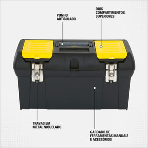 CAIXA DE FERRAMENTAS 19'' SÉRIE E FECHOS METÁLICOS 19-013 STANLEY