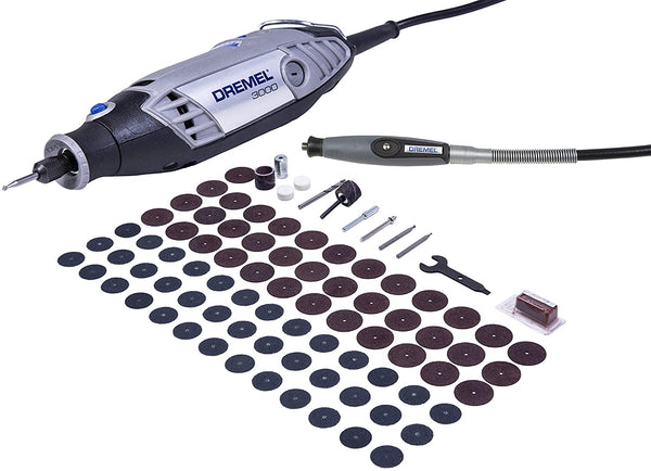 MICRO RETÍFICA SÉRIE 3000 COM 82 ACESSÓRIOS 90W F0133000GB 220V DREMEL