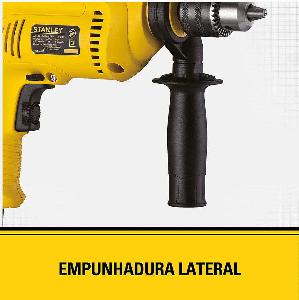 FURADEIRA DE IMPACTO DE 1/2" SDH600 600W 220V STANLEY