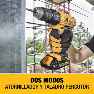 KIT FURADEIRA + PARAFUSADEIRA 20V DCK222D2T-BR COM MALETA DEWALT