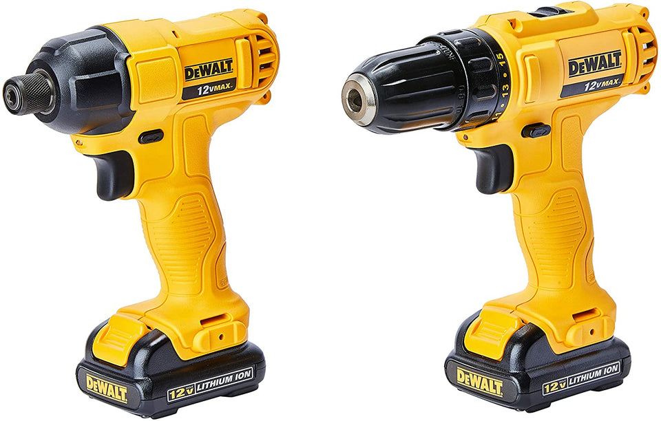 KIT FURADEIRA/PARAFUSADEIRA DE IMPACTO 12V MAX DCK199C2-BR DEWALT
