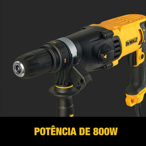 MARTELETE ELETROPNEUMÁTICO 1" SDS PLUS 2,8J 2KG D25134K-B2 800W 220V DEWALT