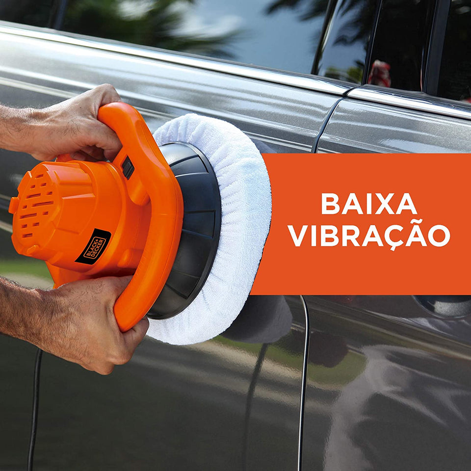 POLITRIZ ORBITAL 10" COM 3 BOINAS KP12K-B2 120W 220V BLACK&DECKER