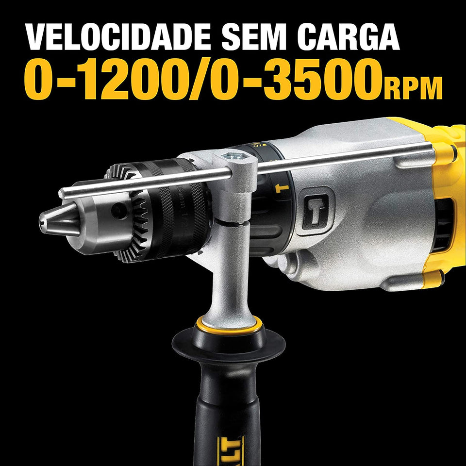 FURADEIRA DE IMPACTO DE 5/8" COM MALETA D21570K-B2 1300W 220V DEWALT