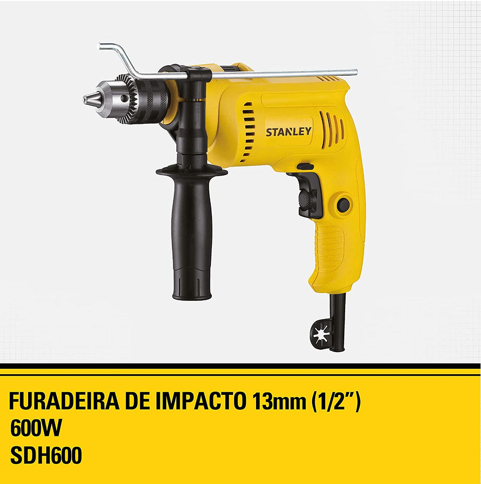 FURADEIRA DE IMPACTO DE 1/2" SDH600 600W 220V STANLEY