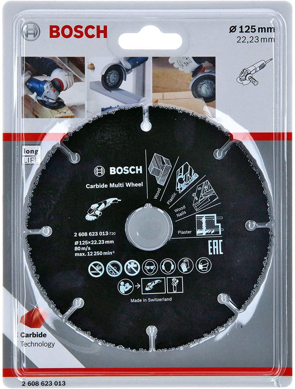 DISCO DE CORTE MULTIMATERIAL PARA ESMERILHADEIRA 125MM 2608623013 BOSCH