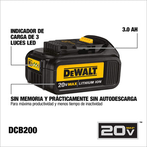 BATERIA 20V MAX PREMIUM DCB200 DEWALT
