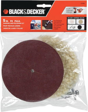 CONJUNTO POLIR E LIXA DE 5" 127MM U1450 BLACK & DECKER