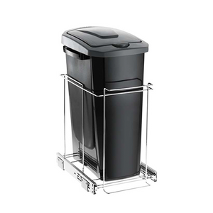 LIXEIRA DESLIZATE SIMPLES SLIM CESTO 15L PRETO 2716 SCHMITT