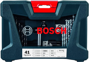 KIT V-LINE PARA PARAFUSAR E PERFURAR COM 41 PEÇAS  2607017396 BOSCH