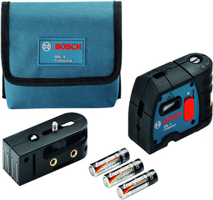 NIVELADOR A LASER 30 METROS DE 5 PONTOS PROFISSIONAL GPL5 BOSCH