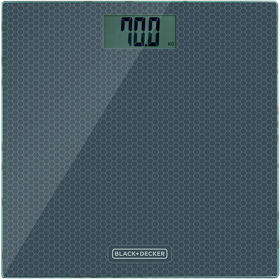 BALANÇA DE BANHEIRO DE VIDRO COM DISPLAY DIGITAL BK40 BLACK+DECKER