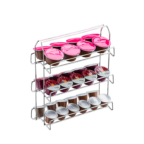 PORTA CÁPSULAS DE CAFÉ UNIVERSAL CROMADO 1124 SCHMITT