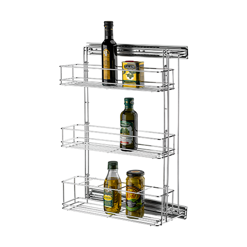 PORTA GARRAFAS/LATAS TRIPLO LATERAL CROMADO 2181 SCHMITT