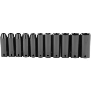 JOGO DE SOQUETES DE IMPACTO COM ENCAIXE DE 1/2" COM 11 PEÇAS 97-126 STANLEY