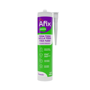 SILICONE FIXA TUDO USO GERAL BRANCO 400G AFIX