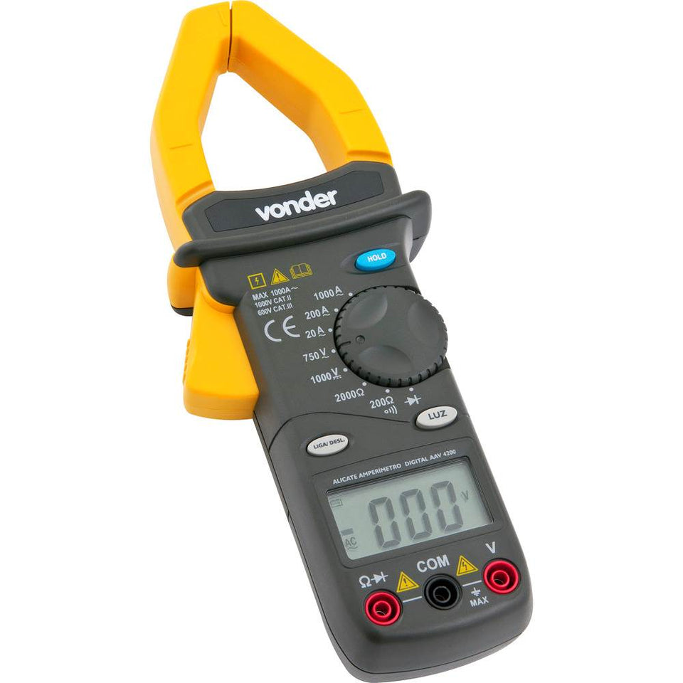 ALICATE AMPERÍMETRO DIGITAL AAV4200 VONDER