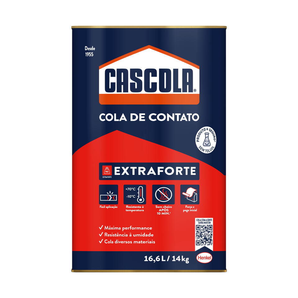 COLA DE CONTATO CASCOLA EXTRA 14KG SEM TOLUOL
