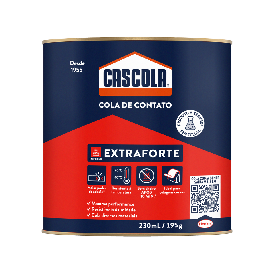 COLA DE CONTATO CASCOLA EXTRA 195GR SEM TOLUOL